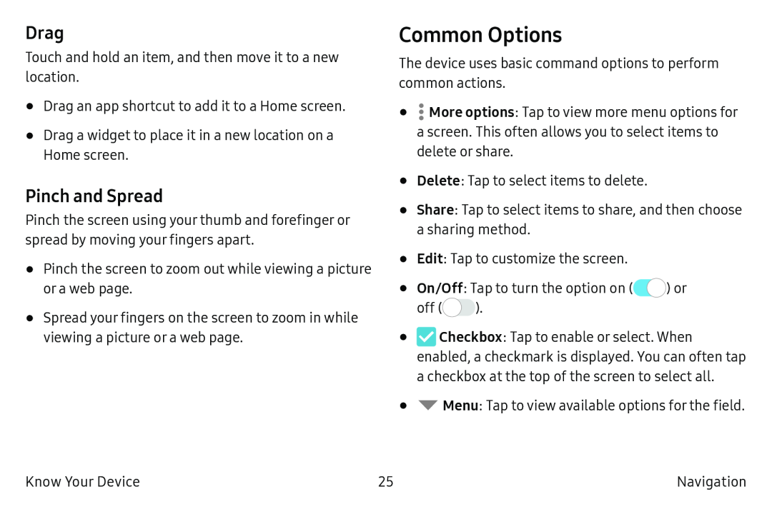 Common Options Galaxy Note7 US Cellular