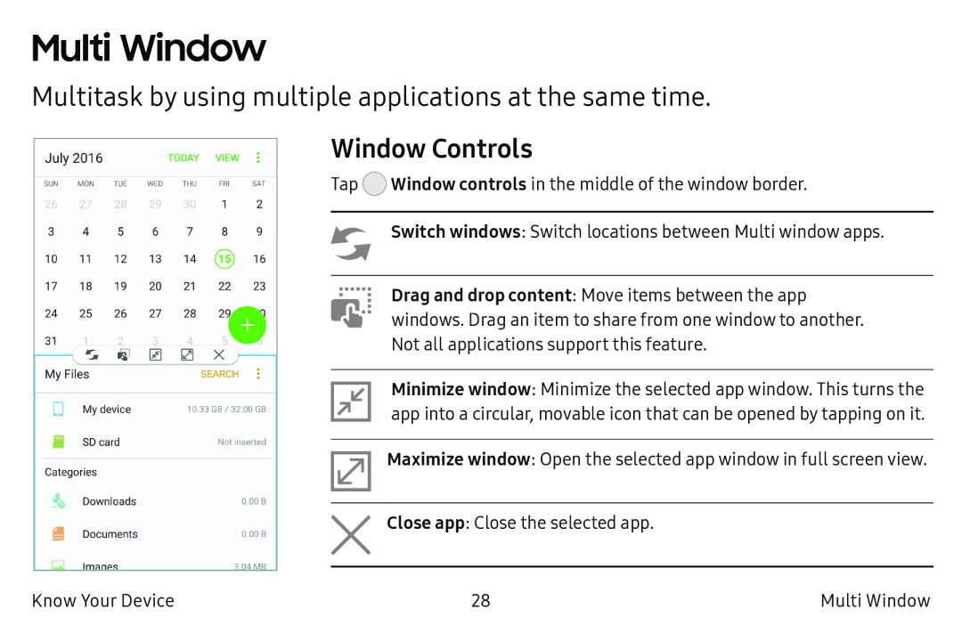 Window Controls Galaxy Note7 US Cellular