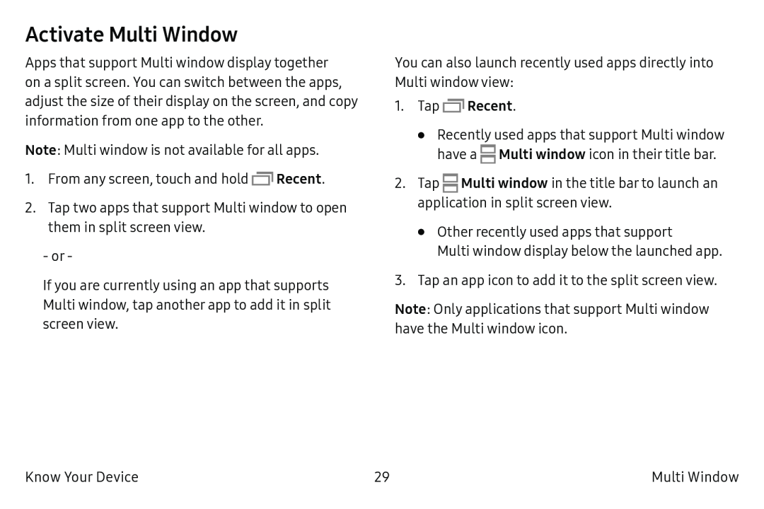 Activate Multi Window Galaxy Note7 US Cellular