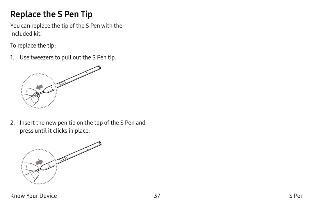 Replace the S Pen Tip Galaxy Note7 US Cellular