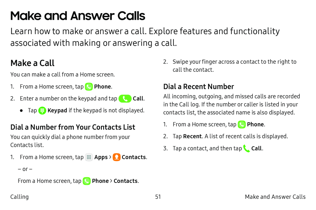 Make and Answer Calls Galaxy Note7 US Cellular