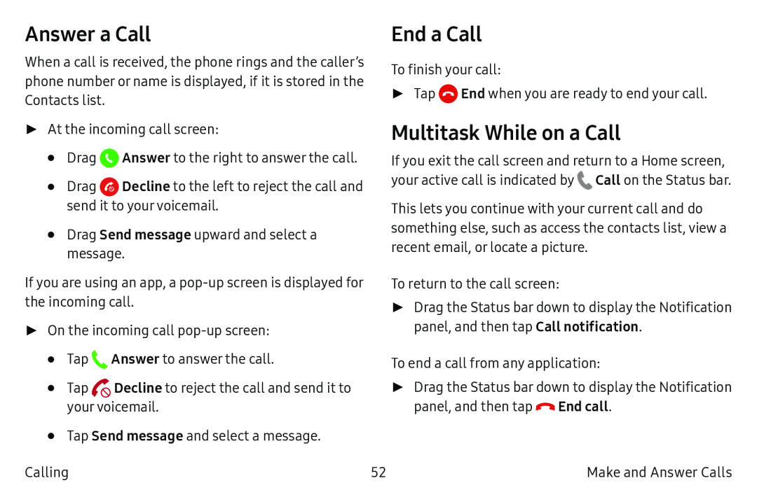 End a Call Galaxy Note7 US Cellular