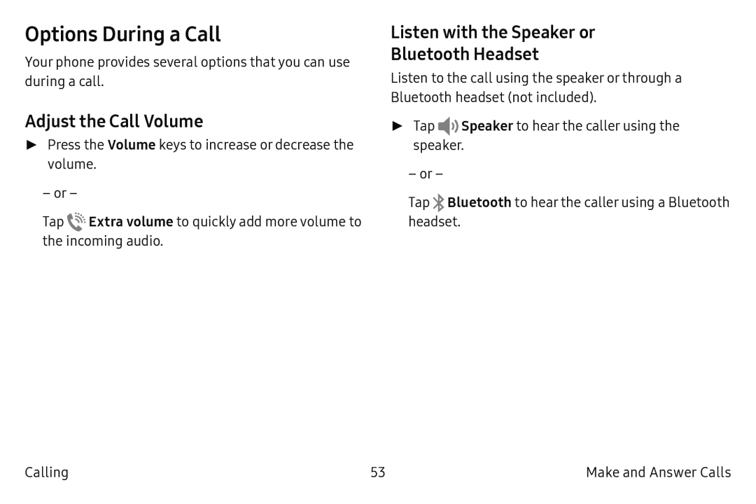 Options During a Call Galaxy Note7 US Cellular