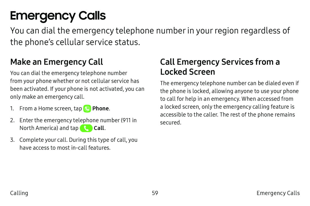 Make an Emergency Call Galaxy Note7 US Cellular