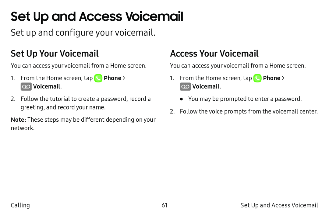 Access Your Voicemail Galaxy Note7 US Cellular