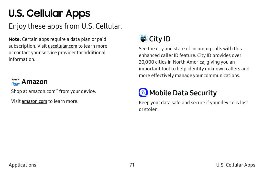 Enjoy these apps from U.S. Cellular Galaxy Note7 US Cellular