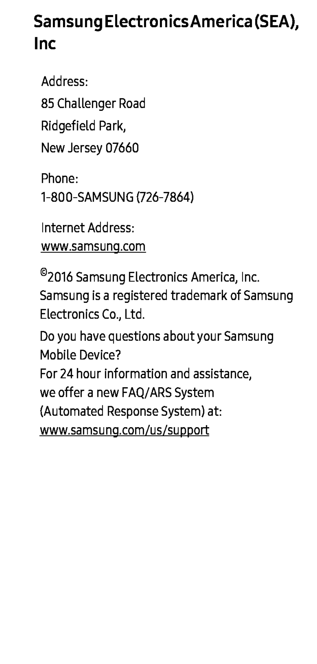 Internet Address: Galaxy Note7 Verizon