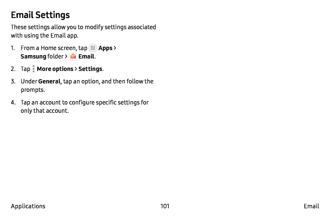 Email Settings Galaxy Note7 Verizon