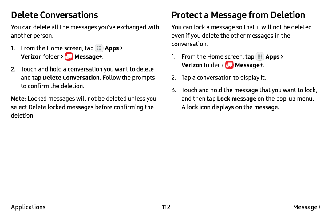 Delete Conversations Galaxy Note7 Verizon