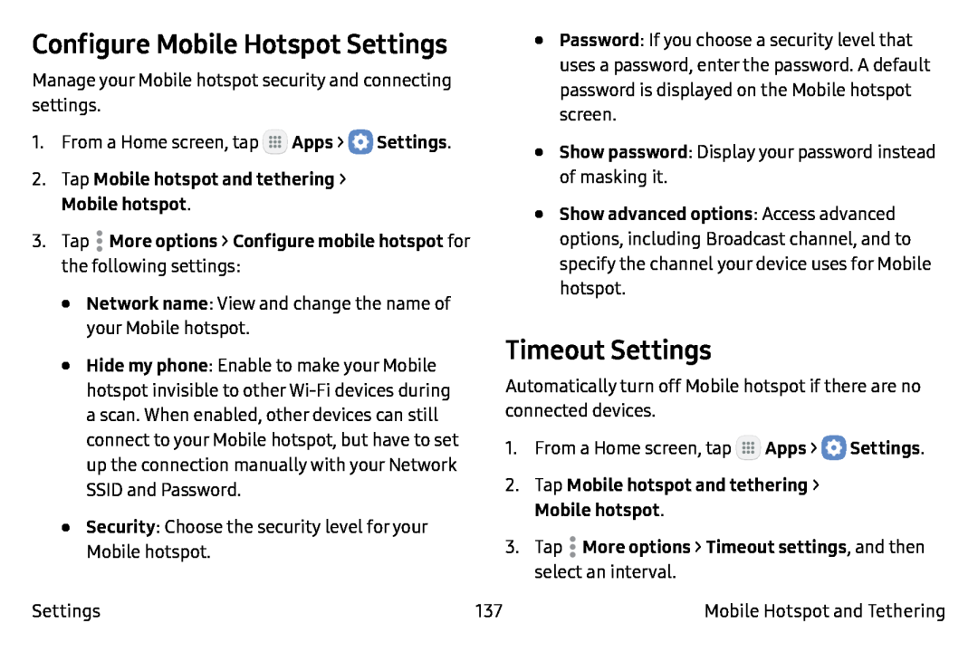 Configure Mobile Hotspot Settings Galaxy Note7 Verizon