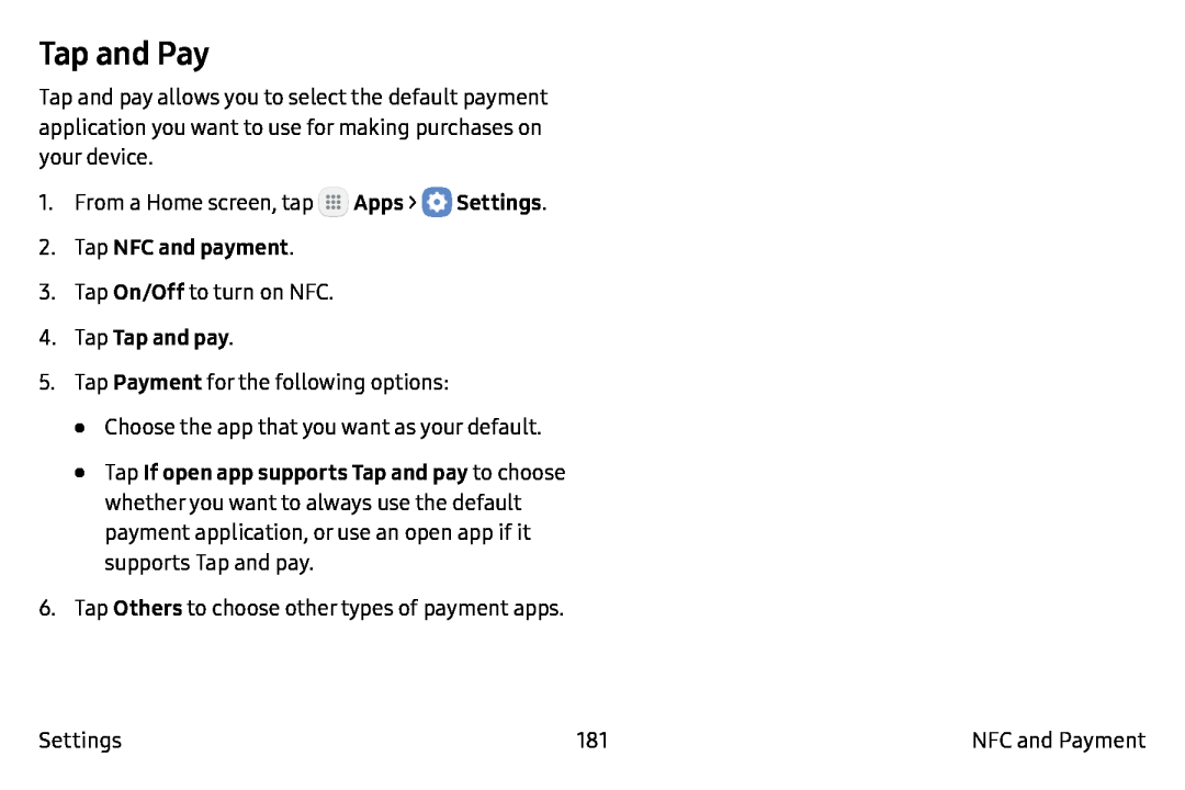 Tap and Pay Galaxy Note7 Verizon