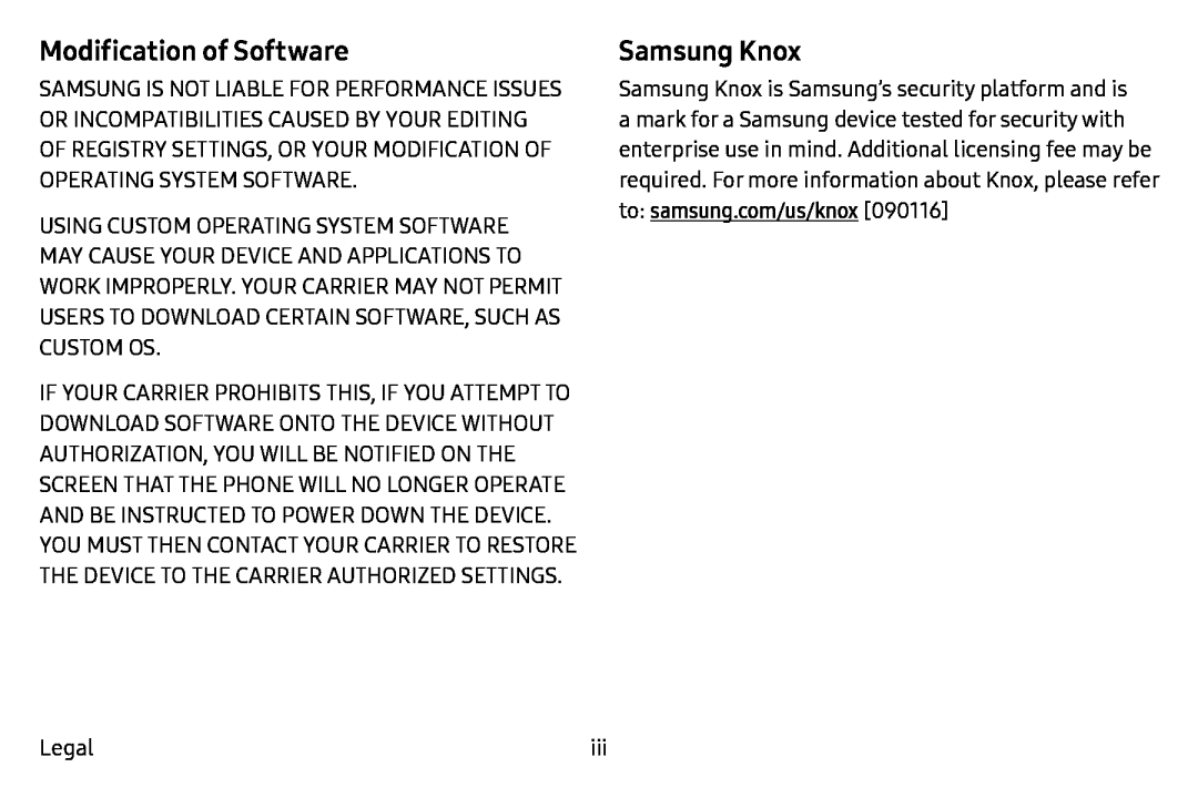 Modification of Software Galaxy Note7 Verizon