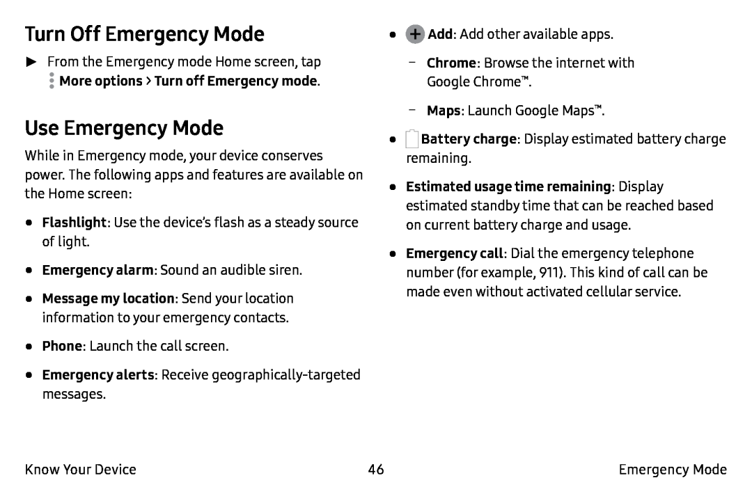 Use Emergency Mode Galaxy Note7 Verizon