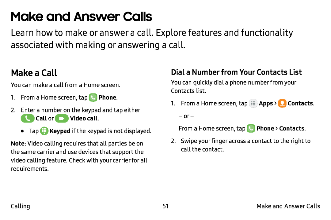 Dial a Number from Your Contacts List Galaxy Note7 Verizon