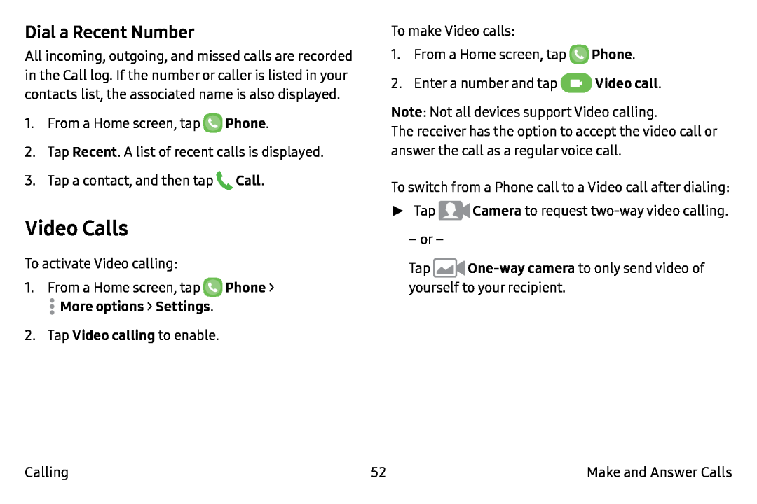 Video Calls Galaxy Note7 Verizon