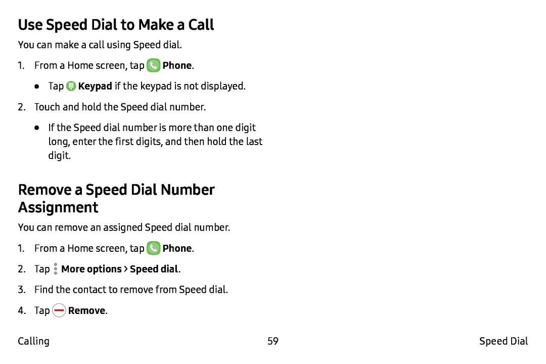 Remove a Speed Dial Number Galaxy Note7 Verizon