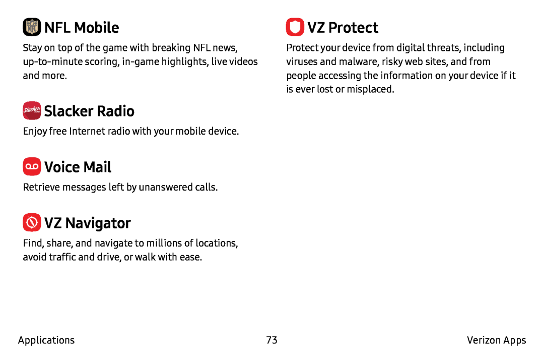 VZ Navigator Galaxy Note7 Verizon