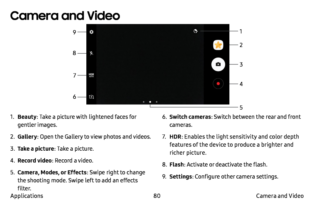 Camera and Video Galaxy Note7 Verizon