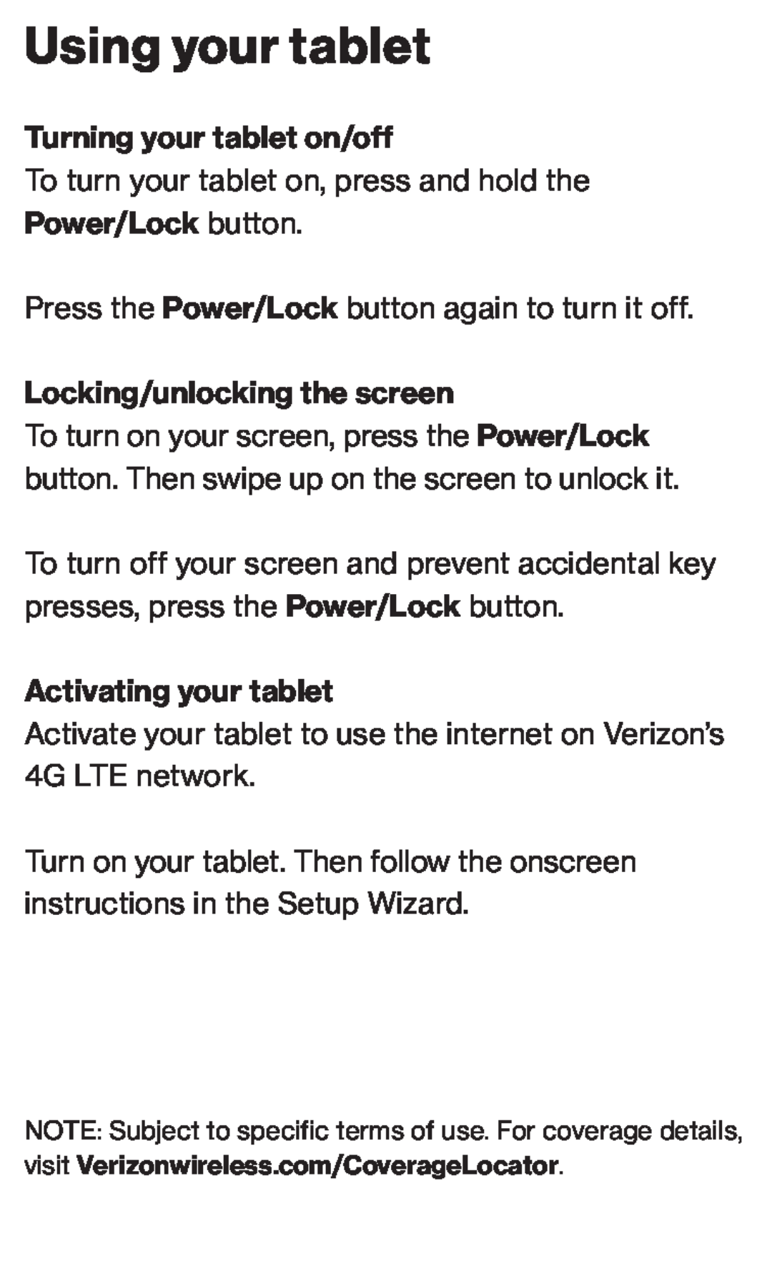 Using your tablet Galaxy Tab A 8.4 Verizon