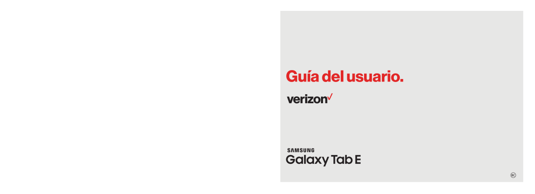 Galaxy Tab E 8.0 Verizon SM-T377VZKAVZW