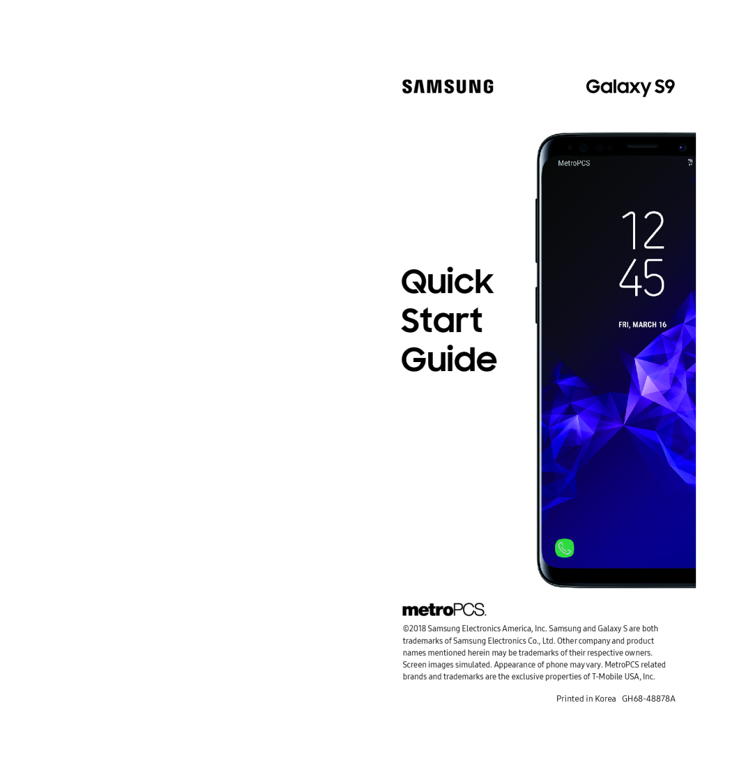 Galaxy S9 MetroPCS SM-G960UZKATMK