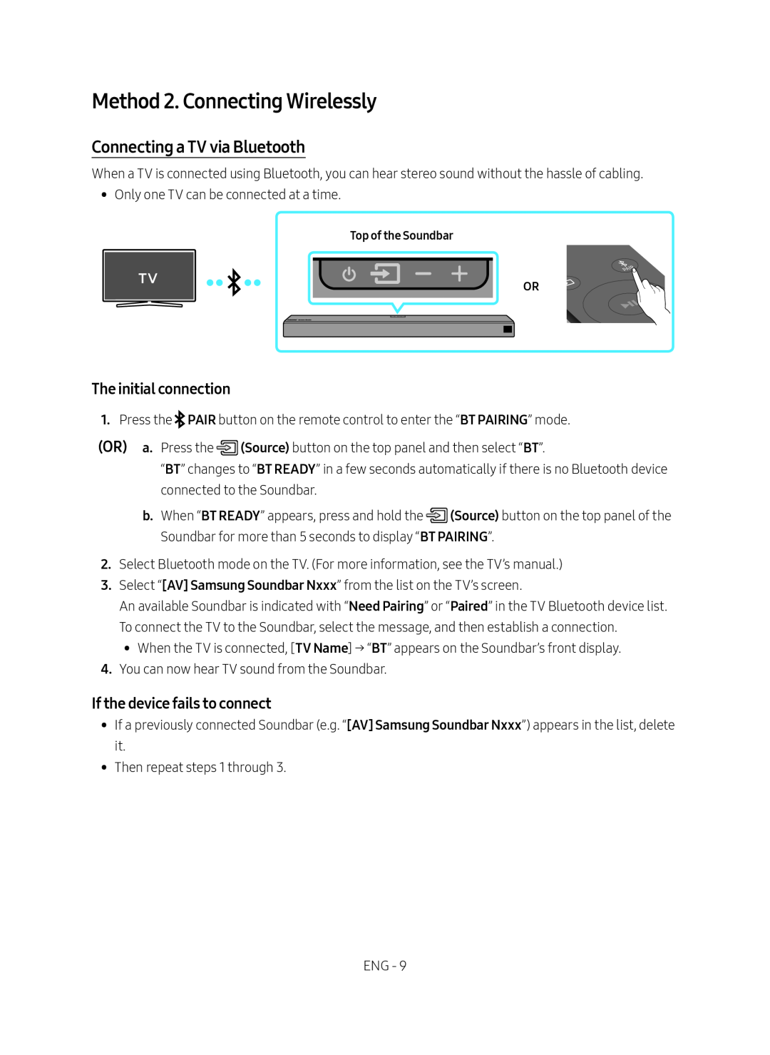 Connecting a TV via Bluetooth Dolby Atmos HW-N850