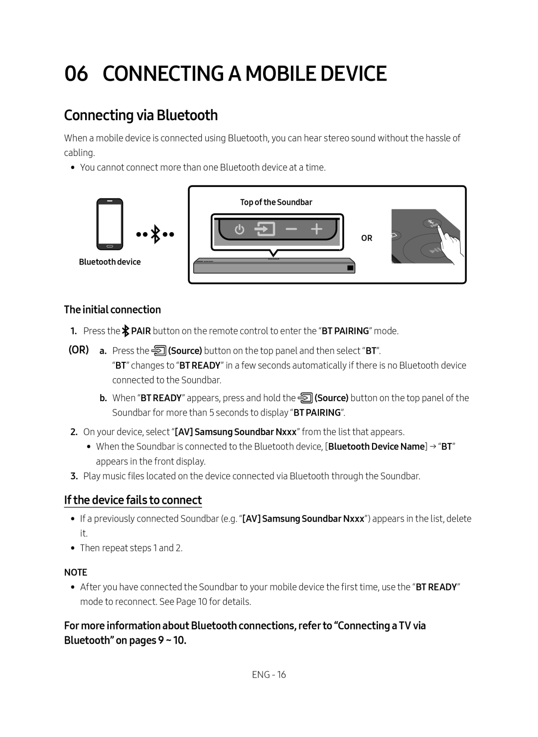 Connecting via Bluetooth Dolby Atmos HW-N850