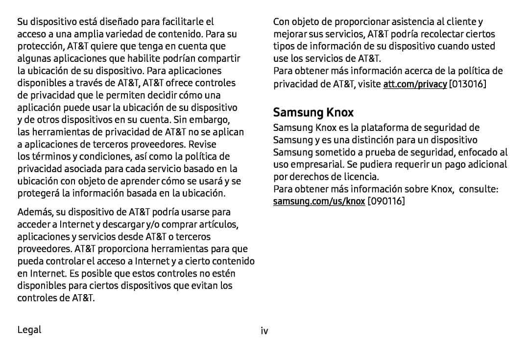 Samsung Knox Galaxy Note7 AT&T